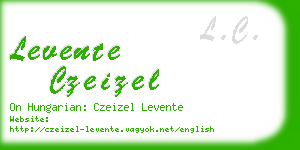 levente czeizel business card